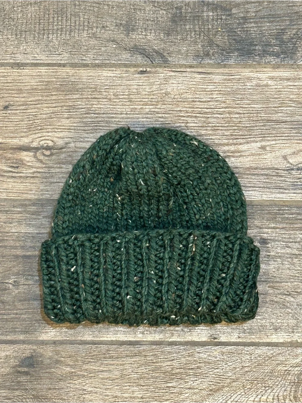 Handmade Unisex Cozy Kelp Knit Wool Blend Chunky Beanie 12” NEW